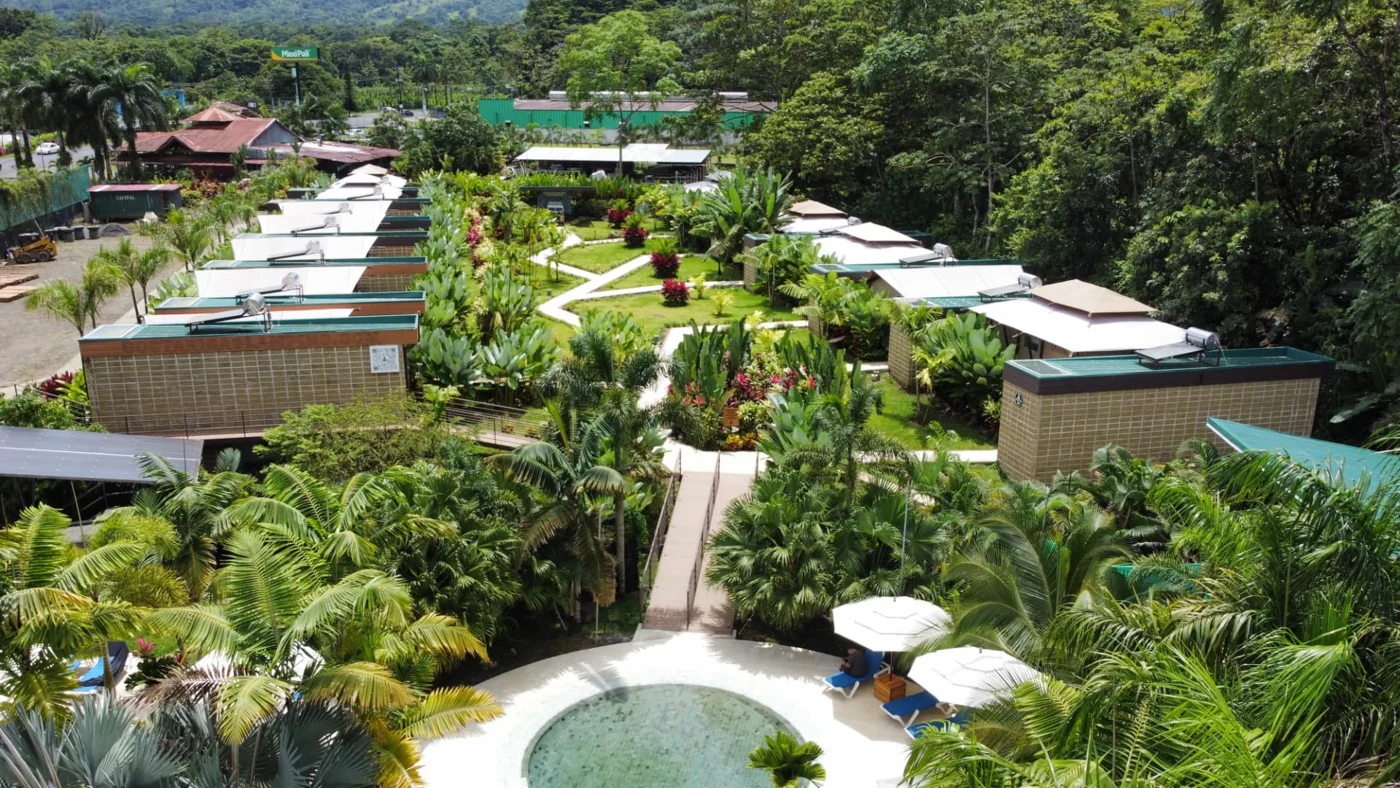 Selva’s actual tented camp and tropical gardens